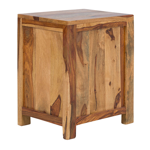 alankaar solid wood bedside table