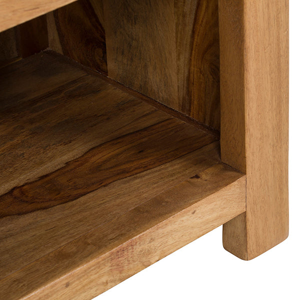 alankaar solid wood bedside table