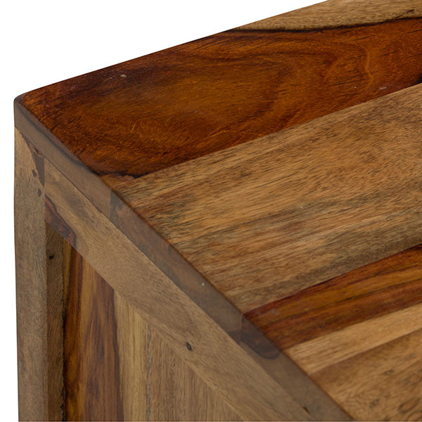 alankaar solid wood bedside table