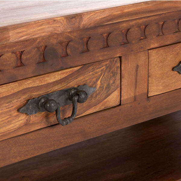 polin solid wood coffee table