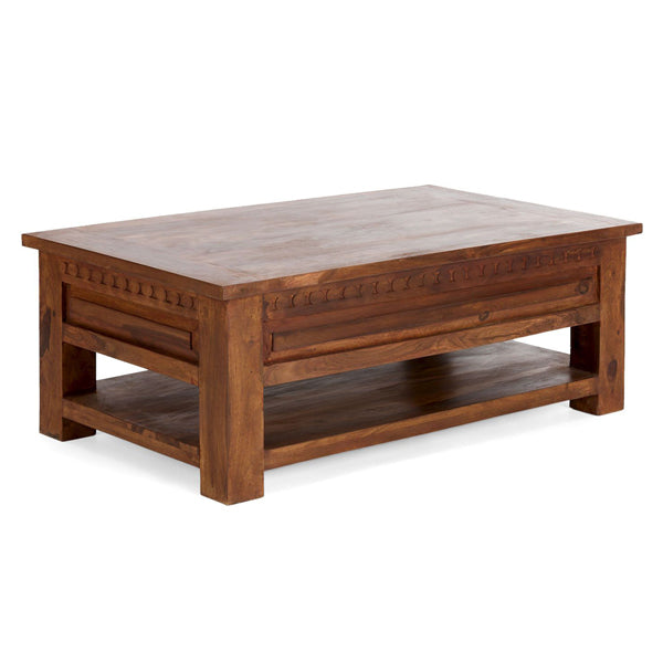 polin solid wood coffee table