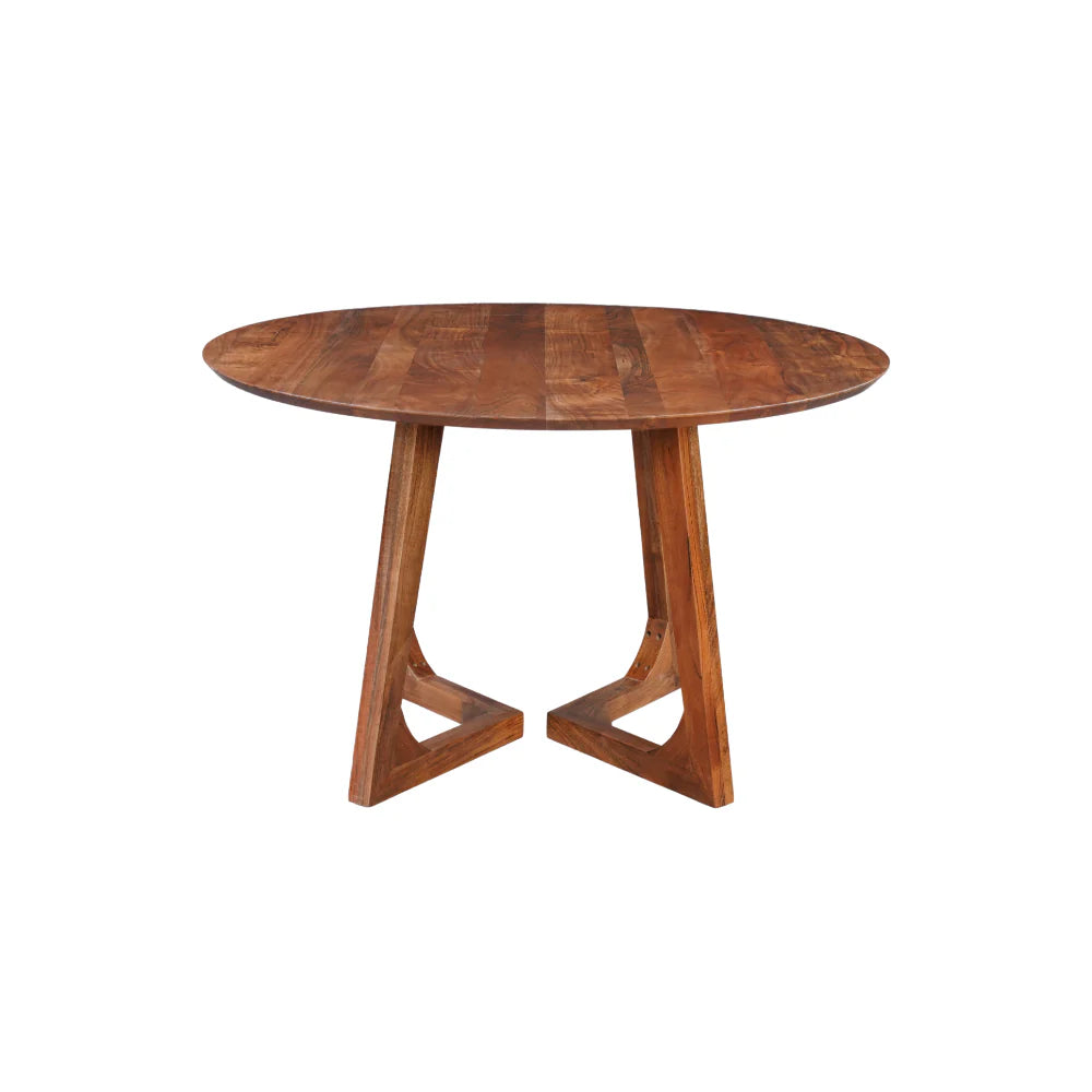 Dublin Acacia Wood Round Dining Table