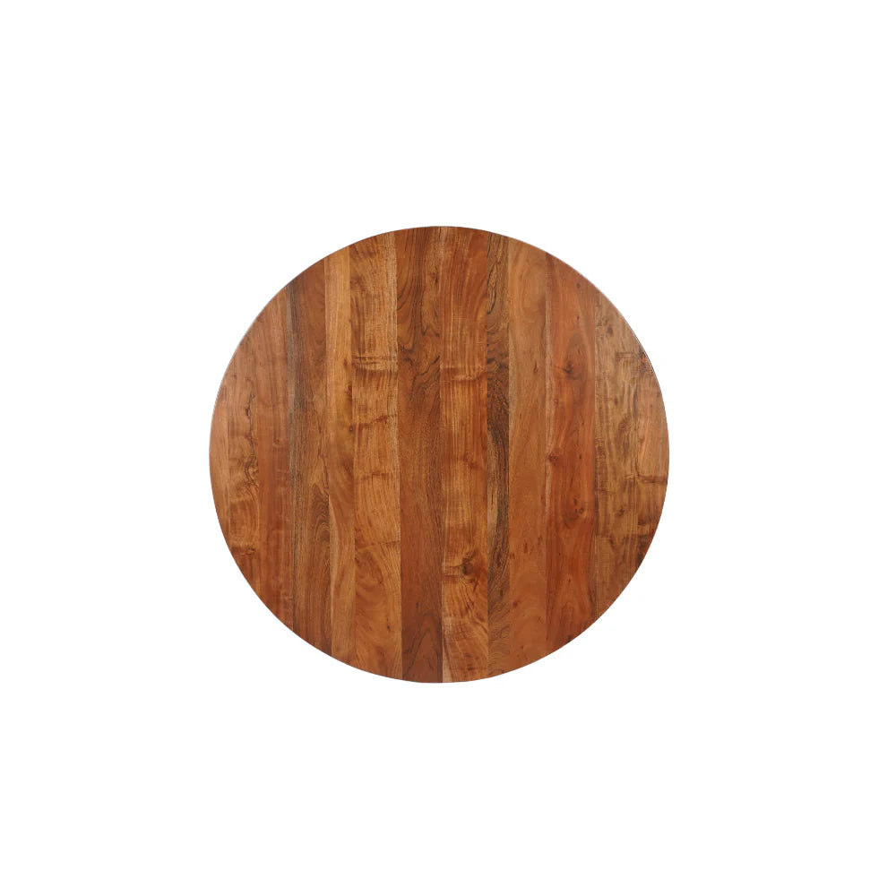 Dublin Acacia Wood Round Dining Table