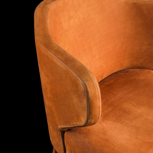 figo dining chair in orange colour
