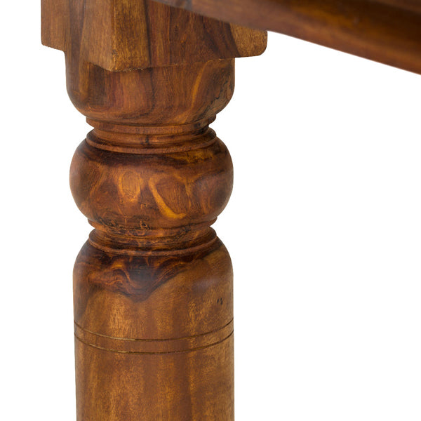 Merlin Solid Wood Dining Table Set With 4 Chairs In Natural Finish
