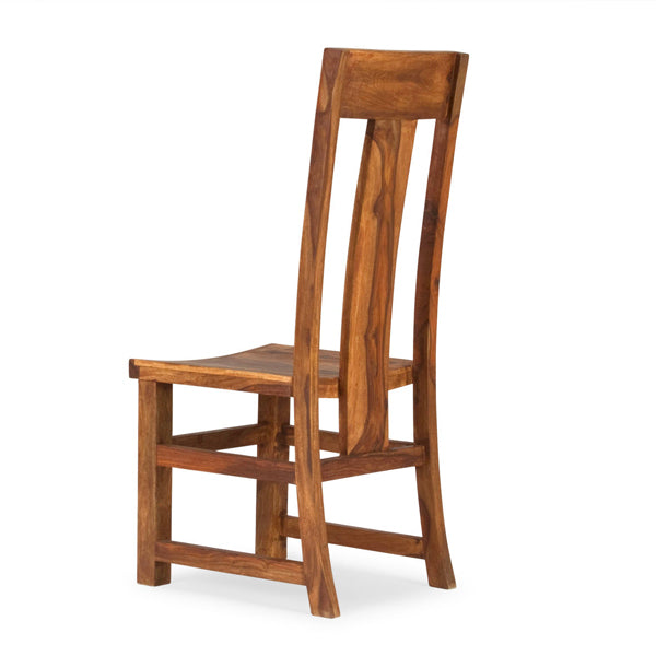 ruia solid wood dining chair in natural finish