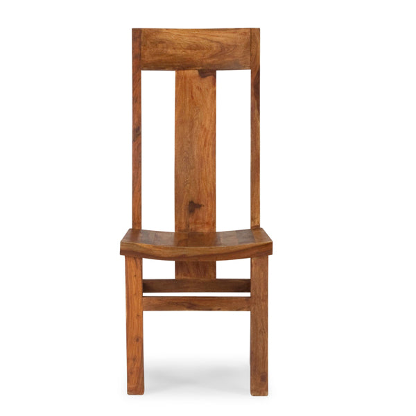 ruia solid wood dining chair in natural finish