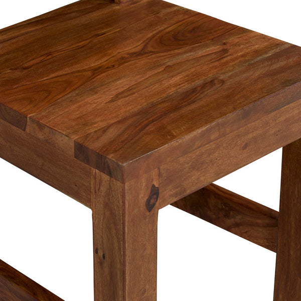 cubus solid wood dining chair in natural finish