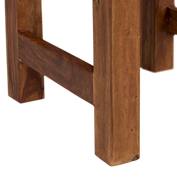 cubus solid wood dining chair in natural finish