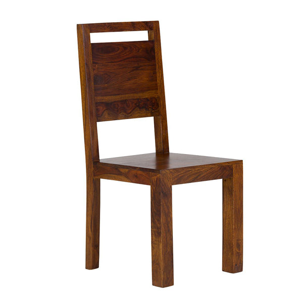 monrovia solid wood dining chair in rosewood finish