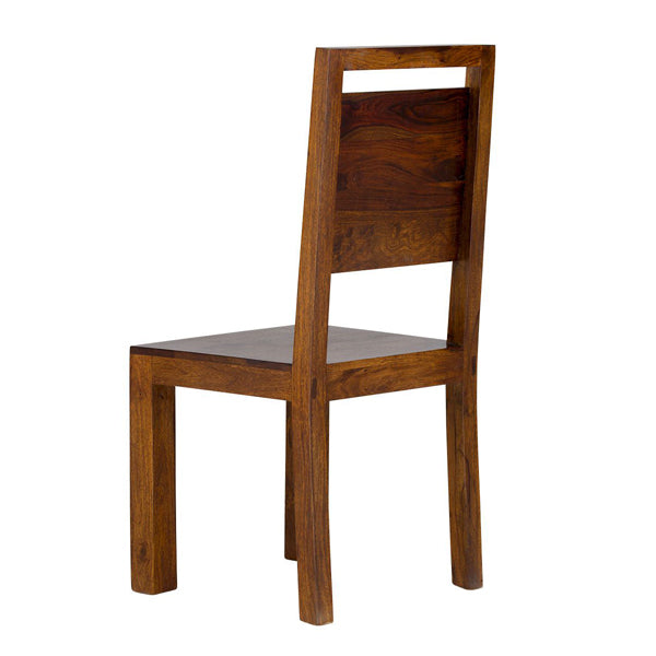 monrovia solid wood dining chair in rosewood finish
