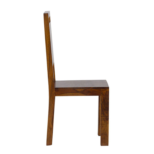 monrovia solid wood dining chair in rosewood finish