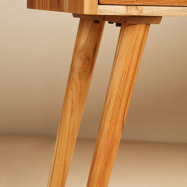 modo solid wood console table