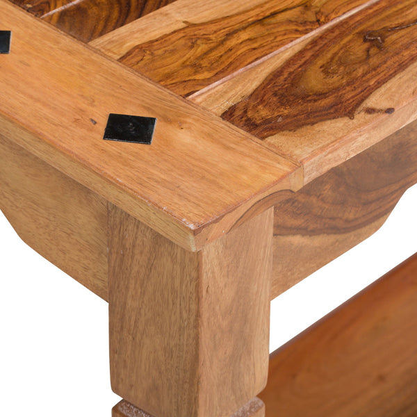 alara solid wood console table