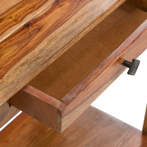 alara solid wood console table