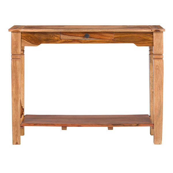alara solid wood console table