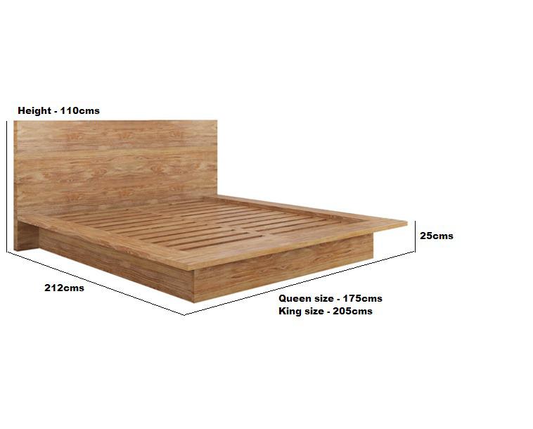 rani solid teakwood bed