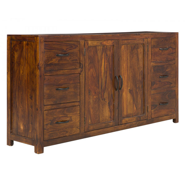 nikido solid wood sideboard in natural finish
