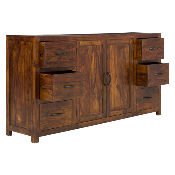 nikido solid wood sideboard in natural finish