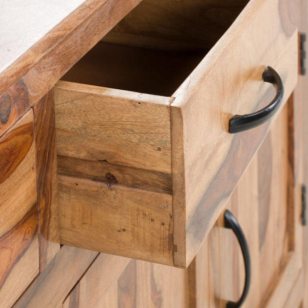 chelsea solid wood sideboard in natural finish