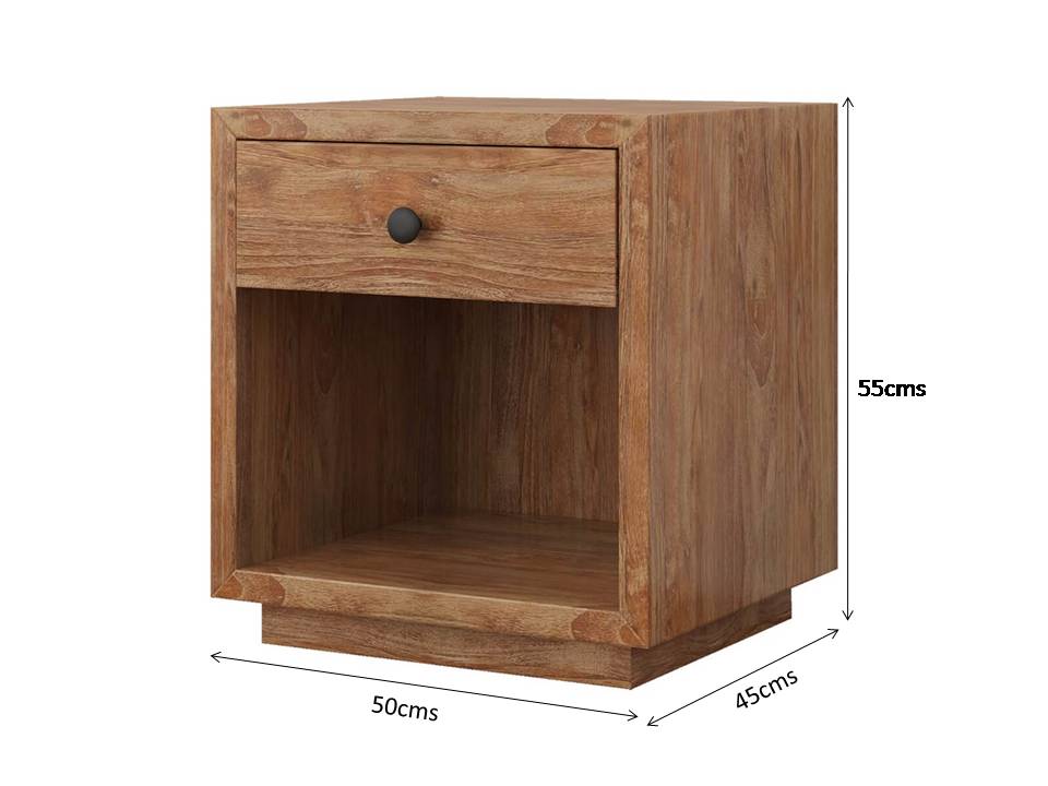 rani solid teakwood bedside/nightstand table