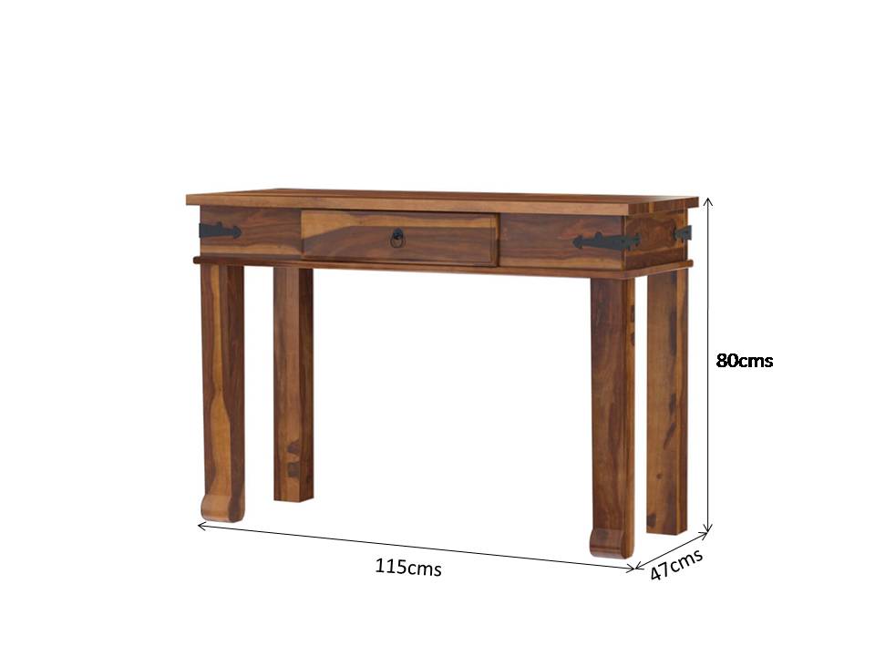 alan solid wood console table