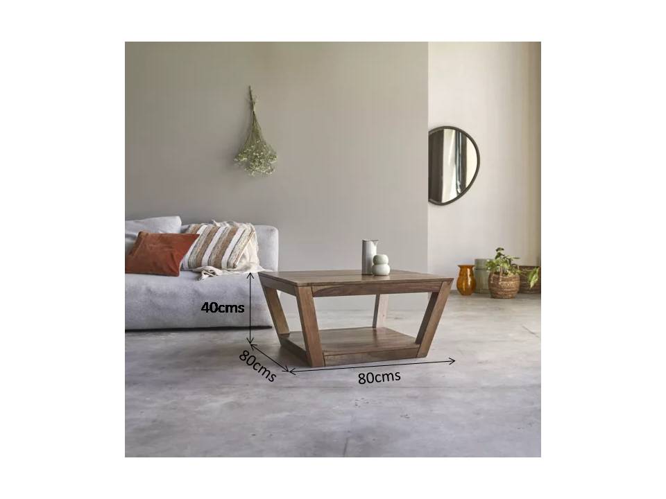 villa solid wood coffee table