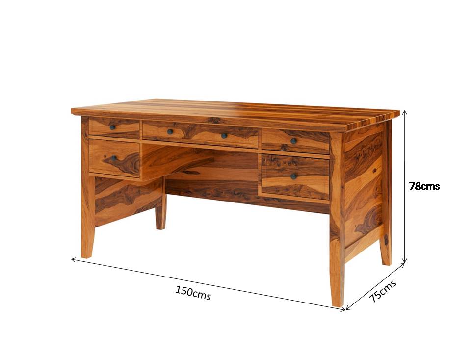 octane solid wood office table