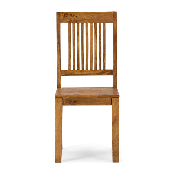 texas solid wood dining chair in natural finish