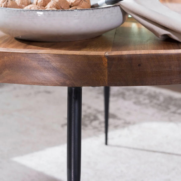 chippa solid wood round coffee table