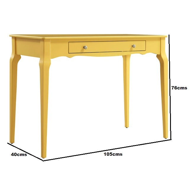 elvis solid wood yellow office table