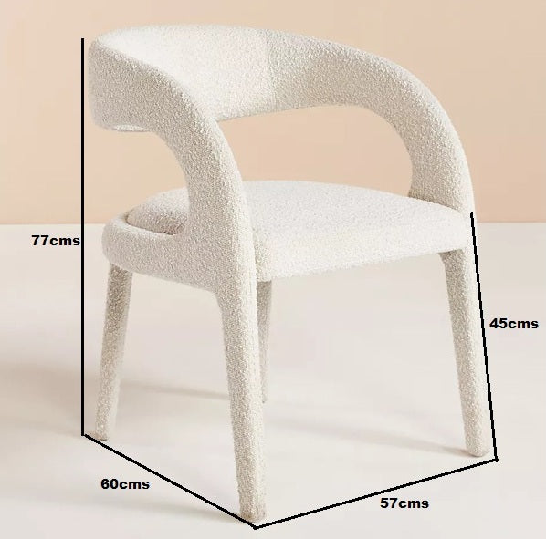 encore dining chair in white colour