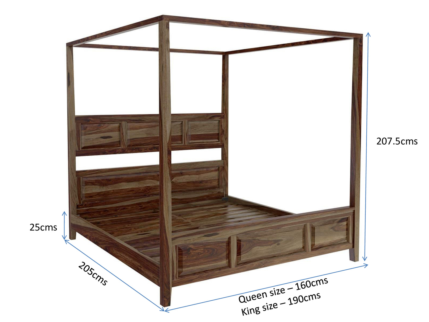 irvin solid wood poster bed