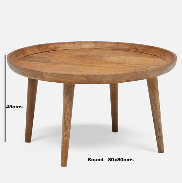 oliver round coffee table