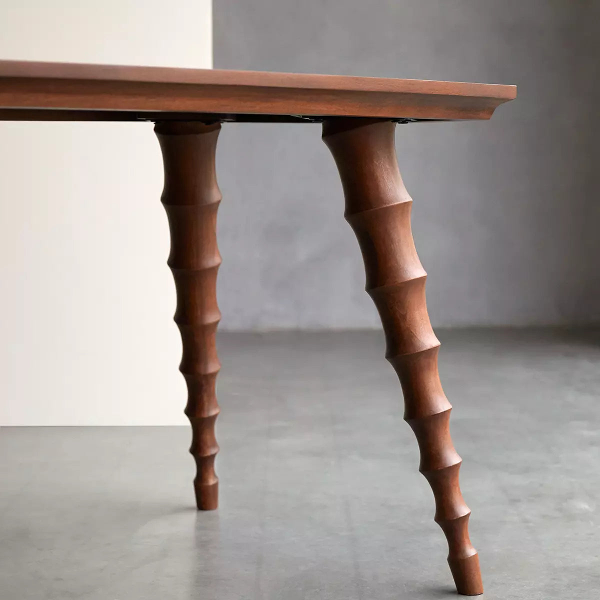Kharad Paga Solid Wood Dining Table In Natural Finish