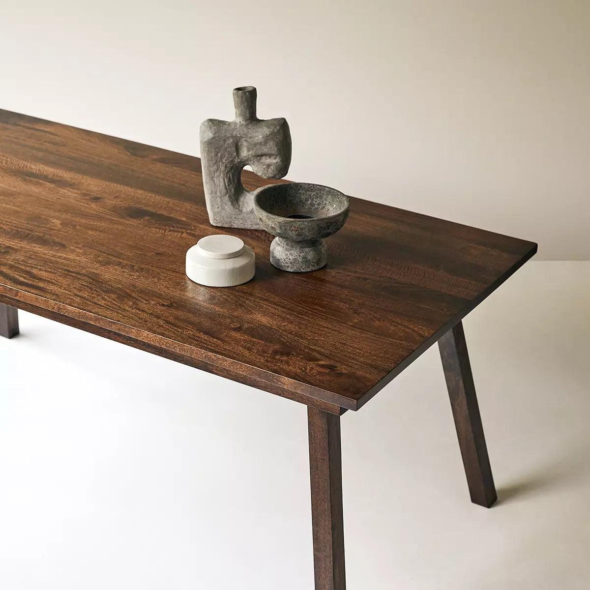 Ori Arko Solid Wood Dining Table In Walnut Finish