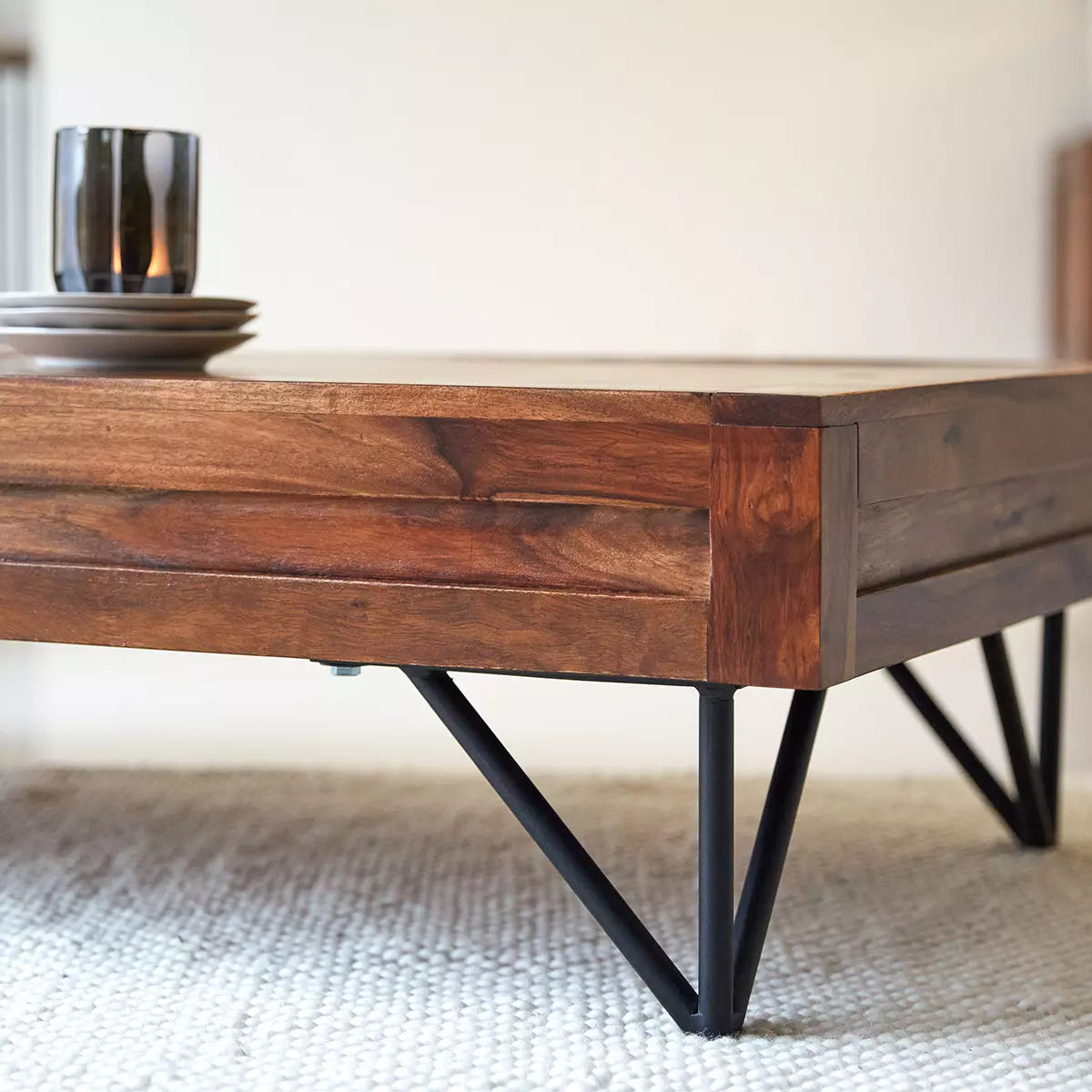 parker solid wood coffee table