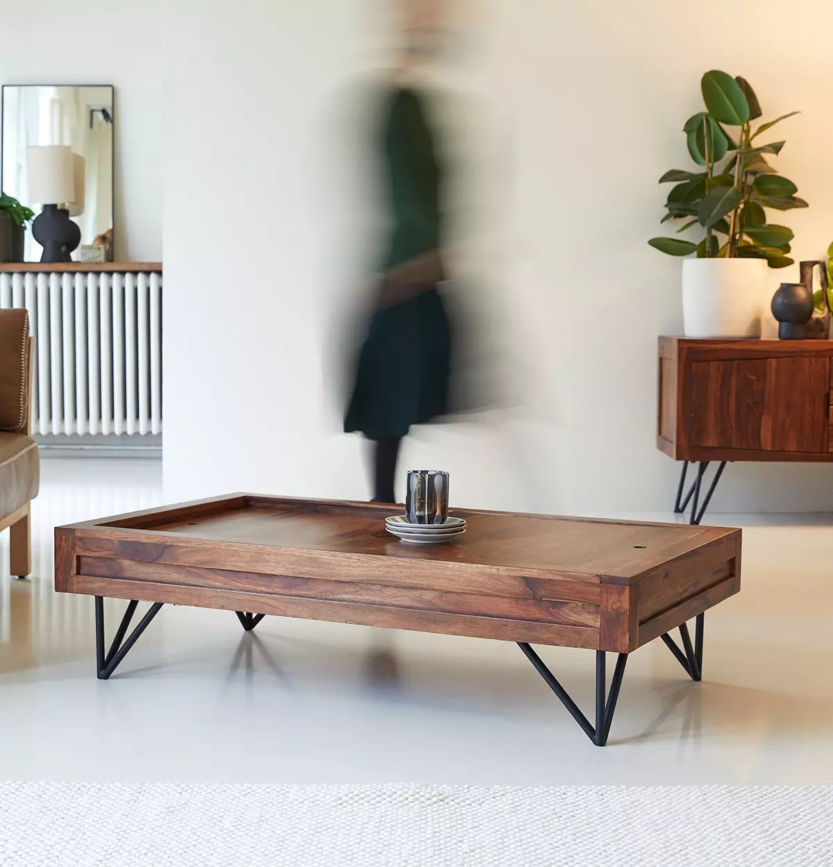 parker solid wood coffee table