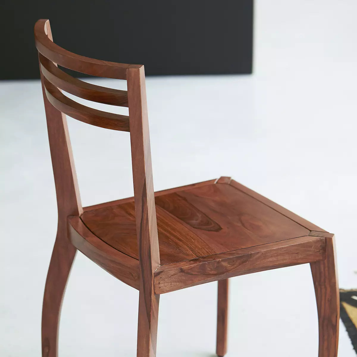 ori luna solid wood dining chair in natural finish