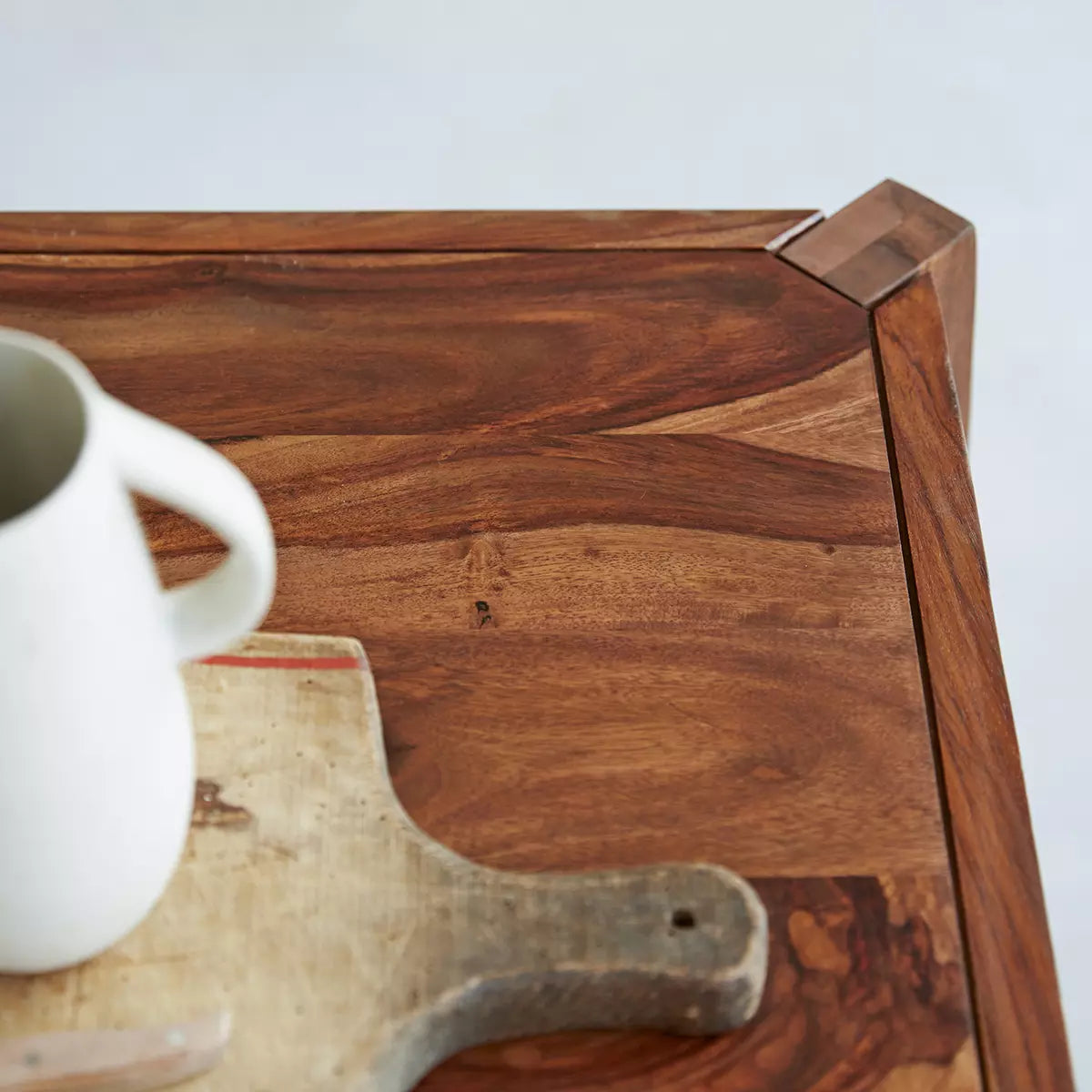 Ori Luna Solid Wood Dining Table In Natural Finish