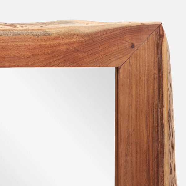 sonata live edge solid wood mirror