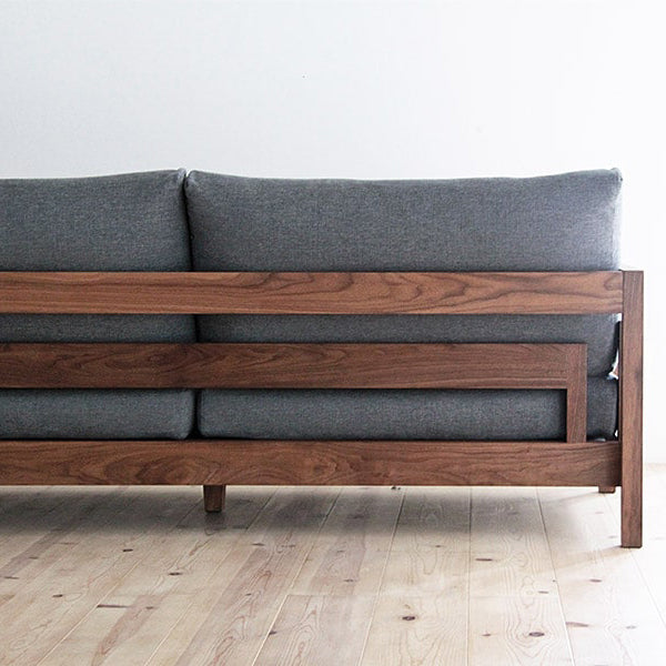 richie 2 seat wooden sofa