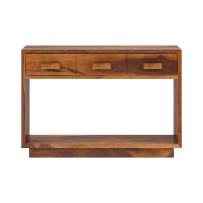 aura solid wood console table