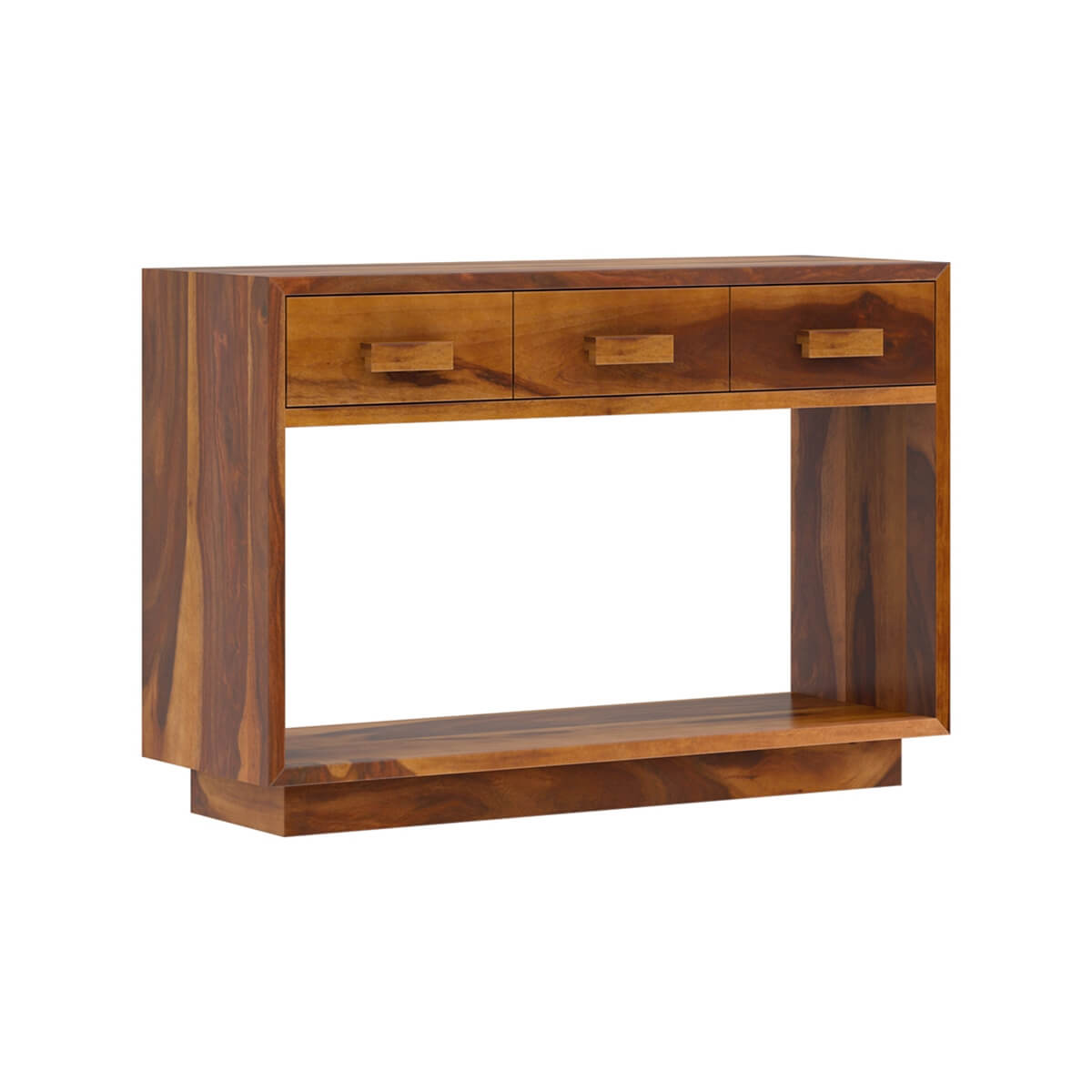 aura solid wood console table