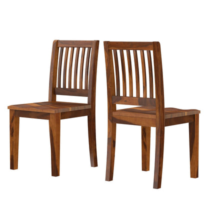 Louis Solid Wood Dining Table Set With 8 Chairs In Natural Finish