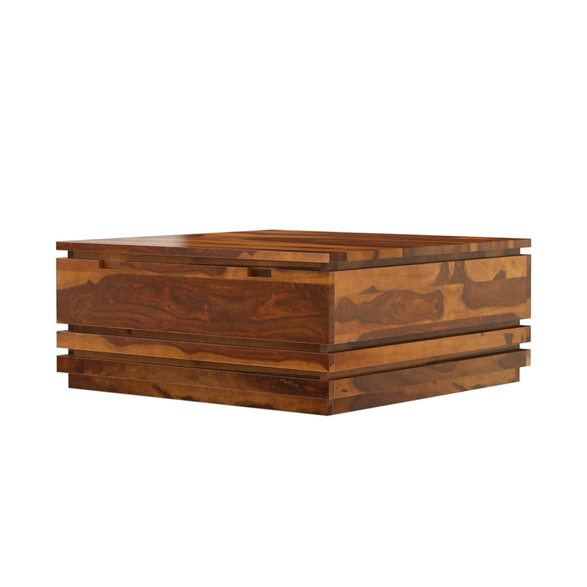 roney storage coffee table in natural finish