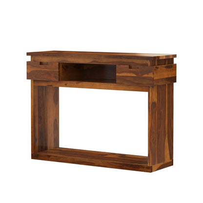 roney solid wood console table