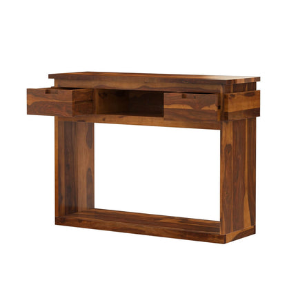 roney solid wood console table