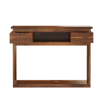 roney solid wood console table