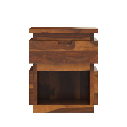 roney solid wood end table